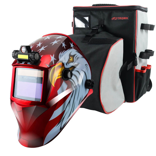 Auto Darkening Welding Helmet & Welding Tools Backpack