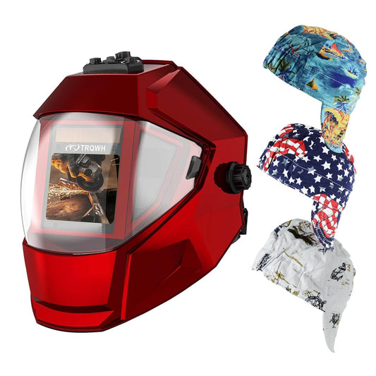 Panoramic Welding Helmets & 3 Pcs Cotton Welding Caps