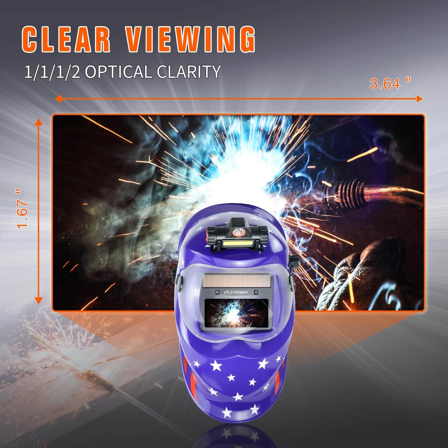 1/1/1/2  Auto Dark True Color Welding Helmet