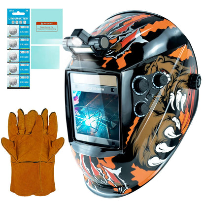 1/1/1/1 Large Viewing Auto Darkening Welding Helmet